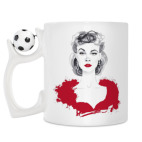 Кружка с футбольным мячиком