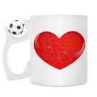 Кружка с футбольным мячиком