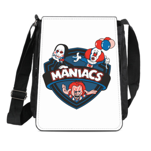 Сумка-планшет с принтом Maniacs