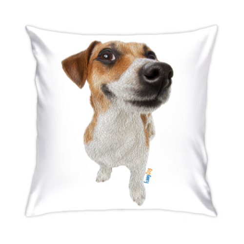 Подушка с принтом Рассел