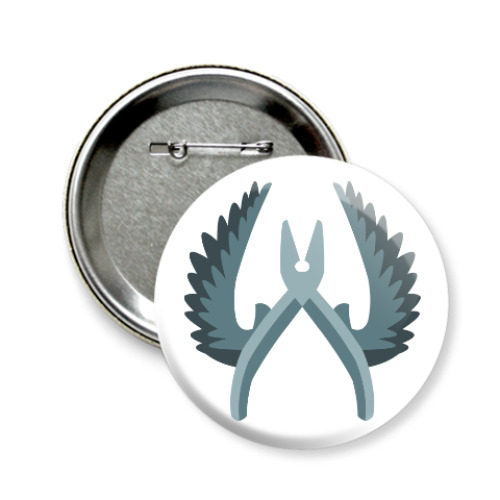 Значок 58мм с принтом Counter-terrorist