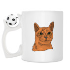 Кружка с футбольным мячиком