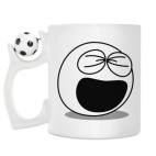 Кружка с футбольным мячиком