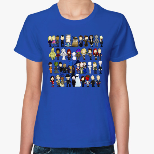 Женская футболка с принтом Доктор Кто