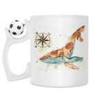 Кружка с футбольным мячиком