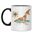 Кружка двухцветная