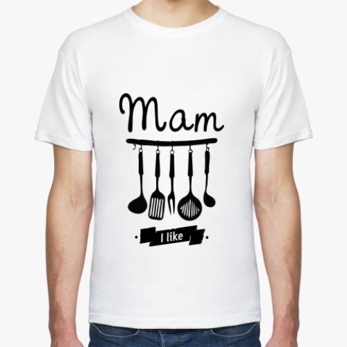 Футболка с принтом Mam I like