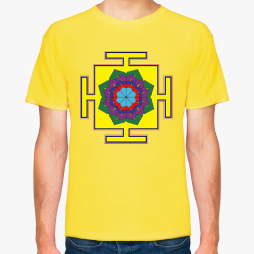 Футболка с принтом Вимана-янтра