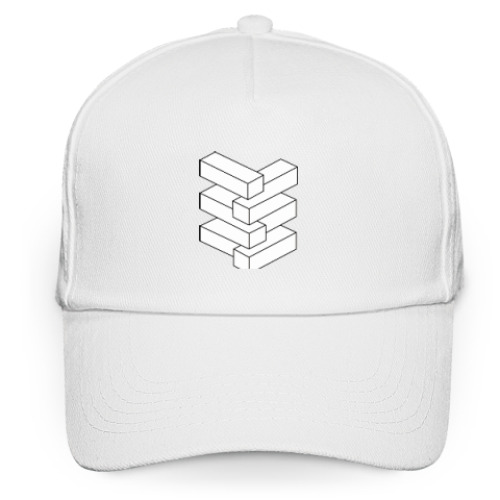 Кепка бейсболка с принтом Невозможные бруски