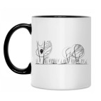 Кружка двухцветная