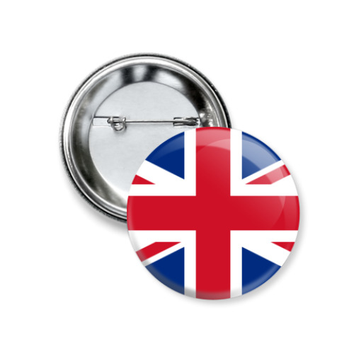Значок 37мм с принтом  «UNITED KINGDOM»
