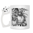 Кружка с футбольным мячиком