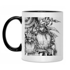 Кружка двухцветная