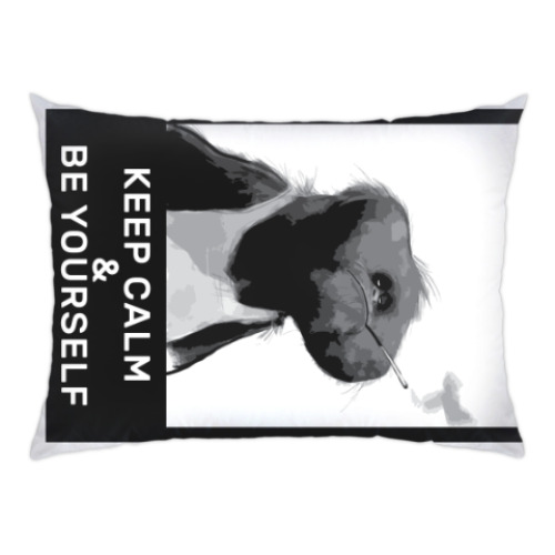 Подушка с принтом смешная обезьяна (Keep Calm)