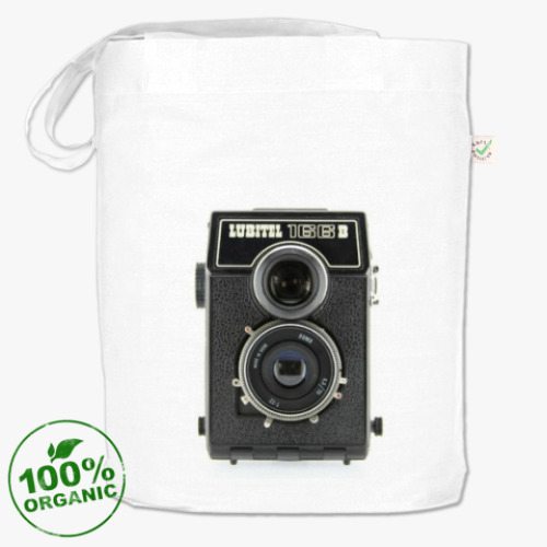 Сумка шоппер с принтом Фотоаппарат Любитель 166