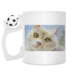 Кружка с футбольным мячиком