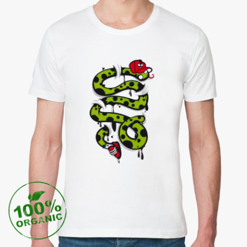 Футболка из органик-хлопка Snake
