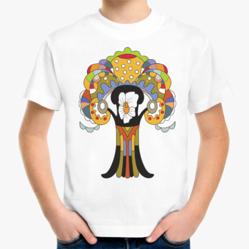 Детская футболка с принтом Чудо-дерево