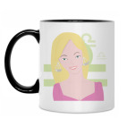 Кружка двухцветная