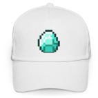 Кепка / бейсболка, белая (печать) Minecraft Алмаз/Diamond