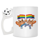 Кружка с футбольным мячиком