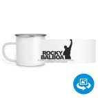 Кружка металлическая белая (круговая запечатка)