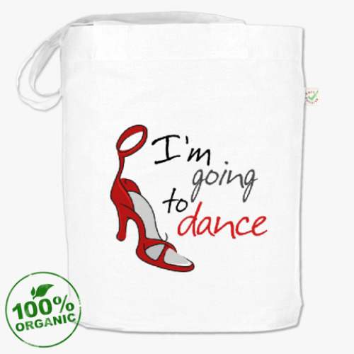 Сумка шоппер с принтом  Dance