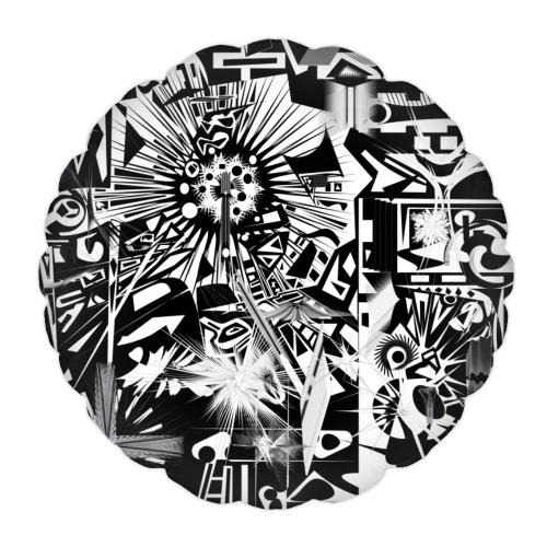 Подушка с принтом Анти материя