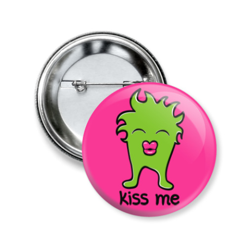 Значок 50мм Kiss me