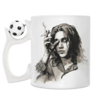 Кружка с футбольным мячиком