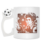 Кружка с футбольным мячиком