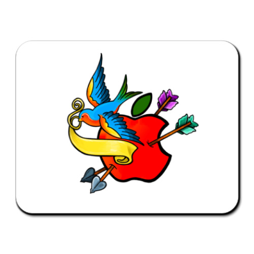 Коврик для мыши с принтом  Apple flash