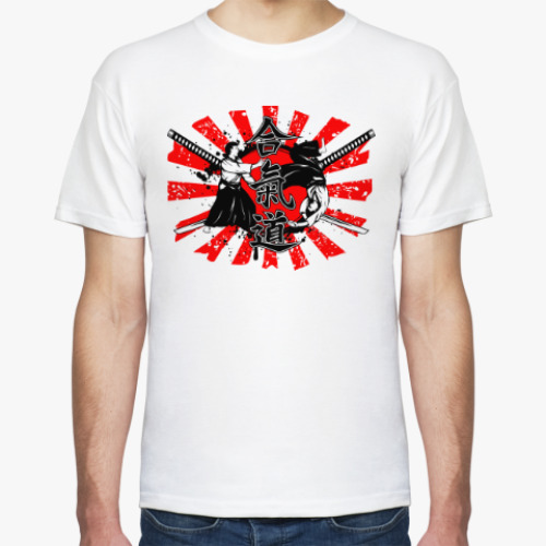 Футболка с принтом айкидо