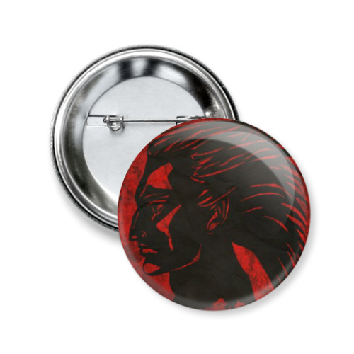 Значок 50мм с принтом Профиль