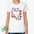 Женская футболка органик