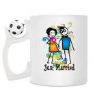 Кружка с футбольным мячиком