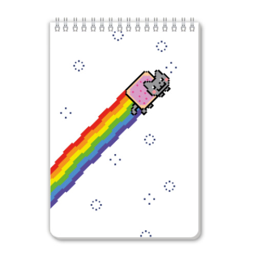 Блокнот с принтом Nyan Cat