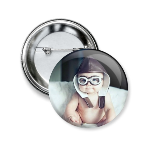 Значок 50мм Малыш летчик