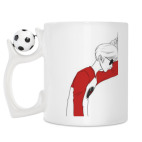 Кружка с футбольным мячиком