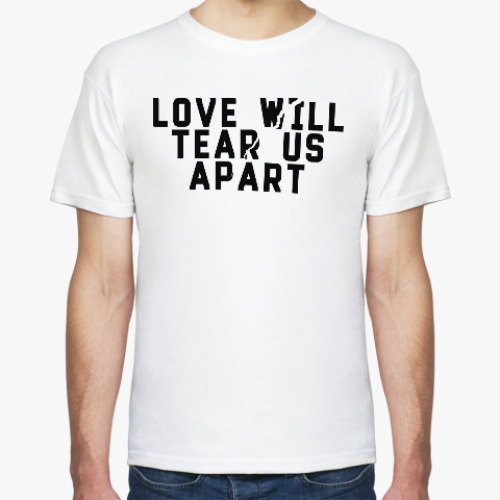 Футболка с принтом Love will tear us apart