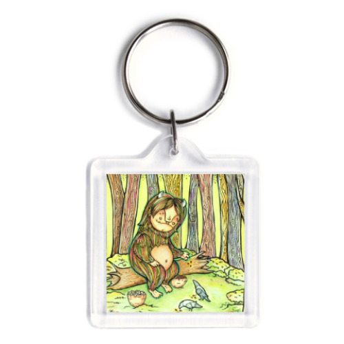 Брелок с принтом Лесной тролль