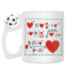 Кружка с футбольным мячиком