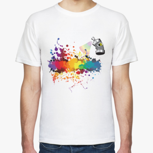 Футболка с принтом Спрей-краска