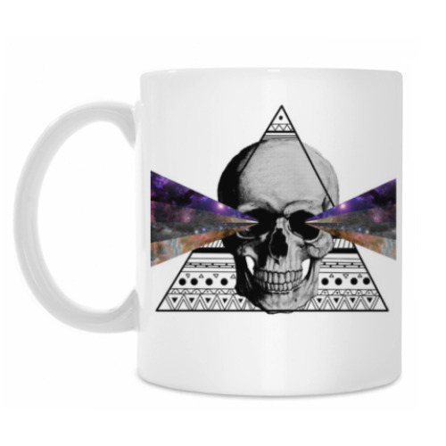 Кружка с принтом H-Skull (space-triangle)