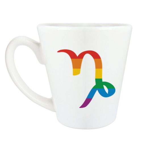 Чашка Латте Радужный козерог