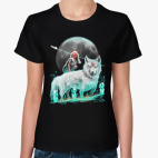 Классическая женская футболка Принцесса Мононоке