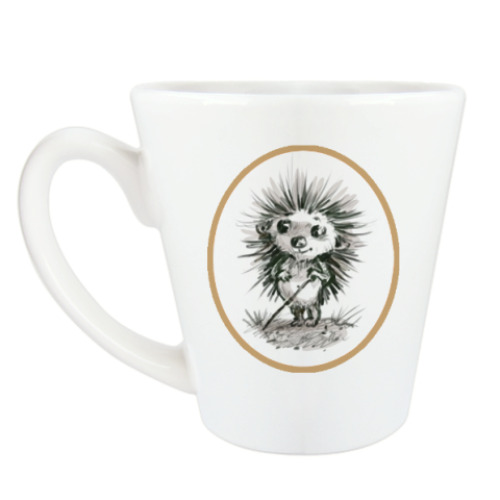 Чашка Латте с принтом Ёженька