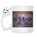 Кружка с футбольным мячиком