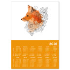 Акварельная лиса