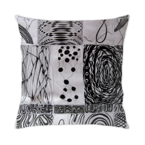 Подушка с принтом Декор. Графика.